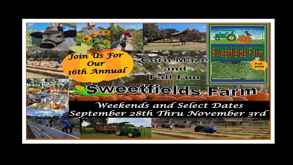 Sweetfields Farm Fall Festival, Corn Maze, Pumpkins and Fall Fun