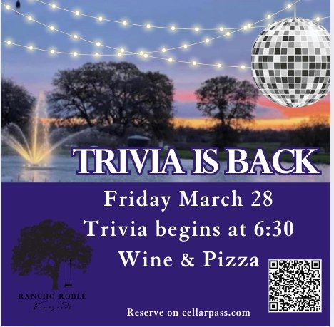 Trivia returns at Rancho 