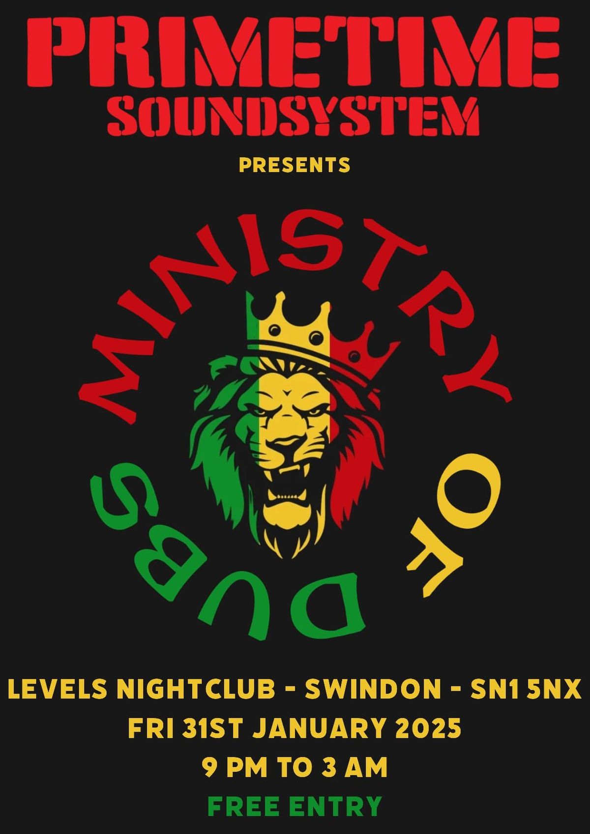 Ministry of Dubs - Free Entry Dub Night