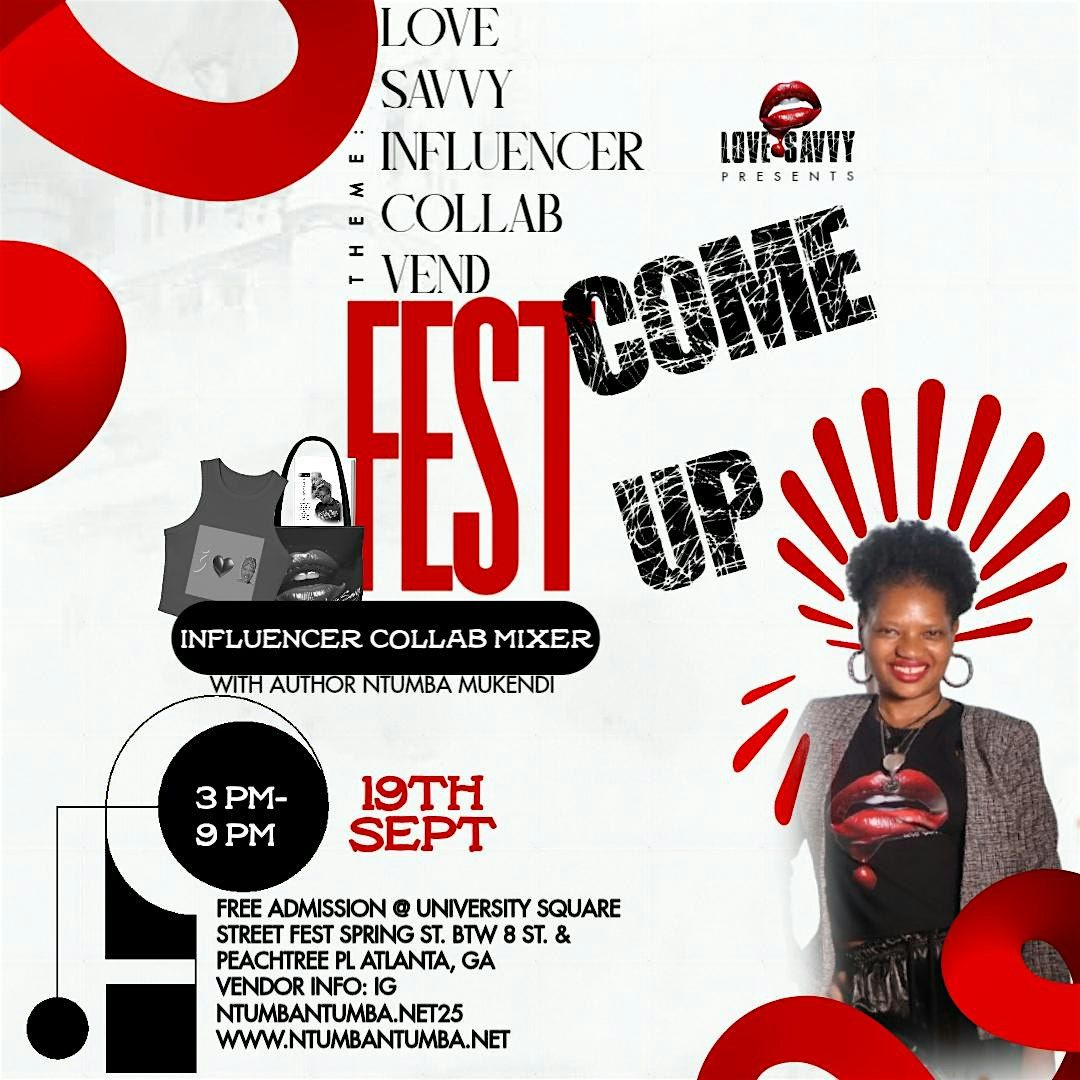 LOVE SAVVY VEND FEST COME UP \u2013 Influencer Collab Mixer