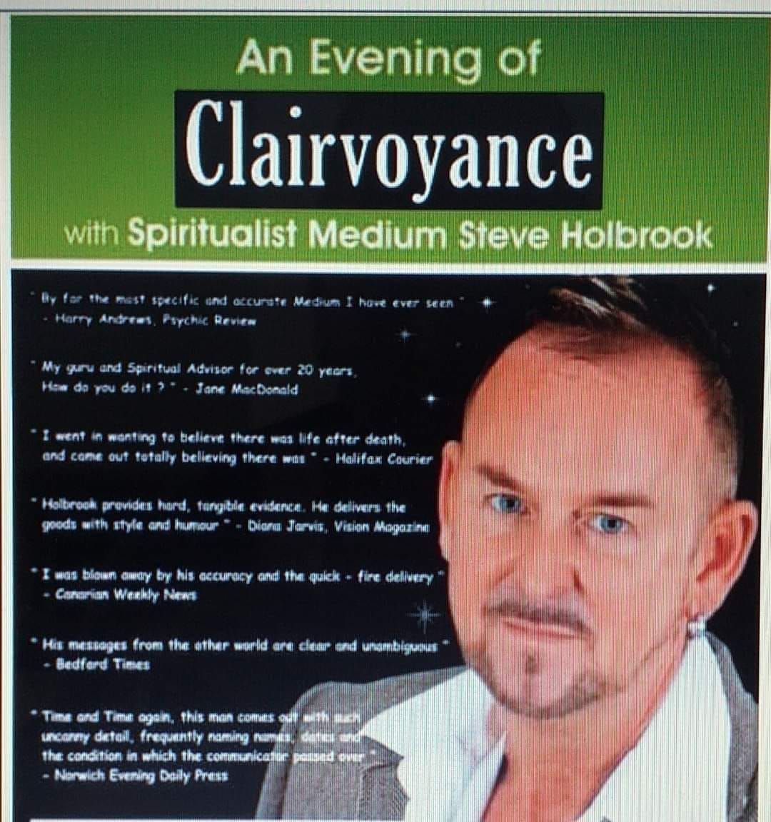 An Evening of Mediumship with Steve Holbrook