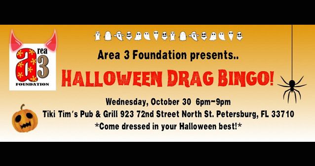 Area 3 Foundation -  Halloween - Charity Drag Bingo