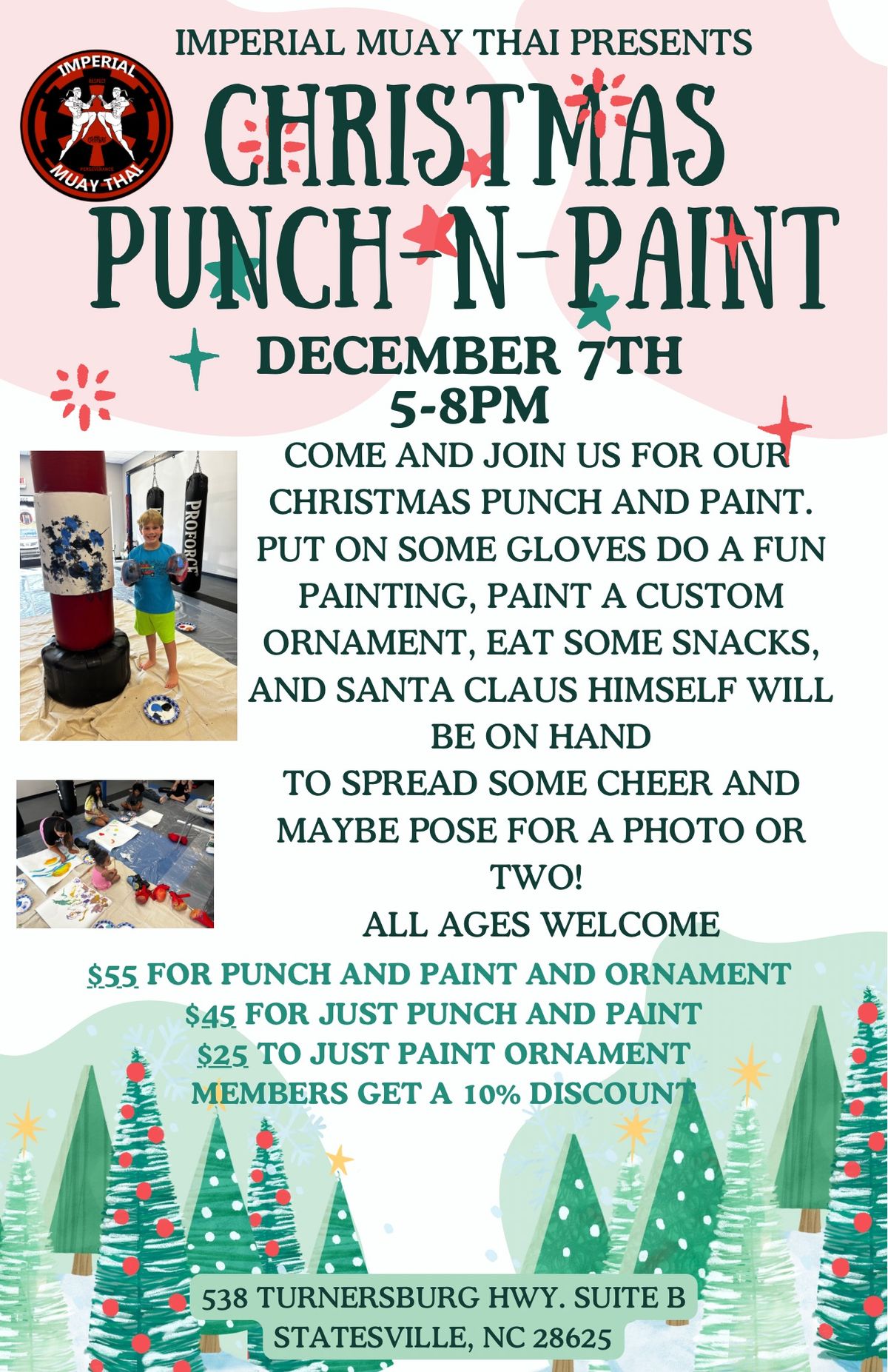 Christmas punch and paint! 