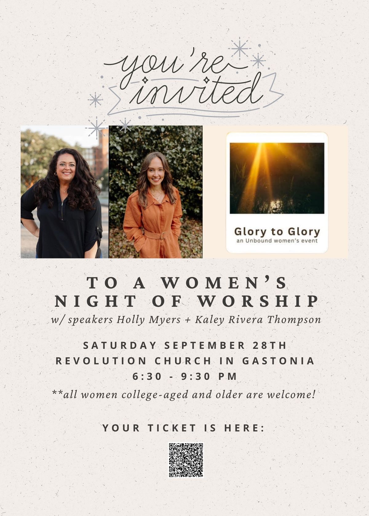 Glory to Glory: Unbound Women's Event