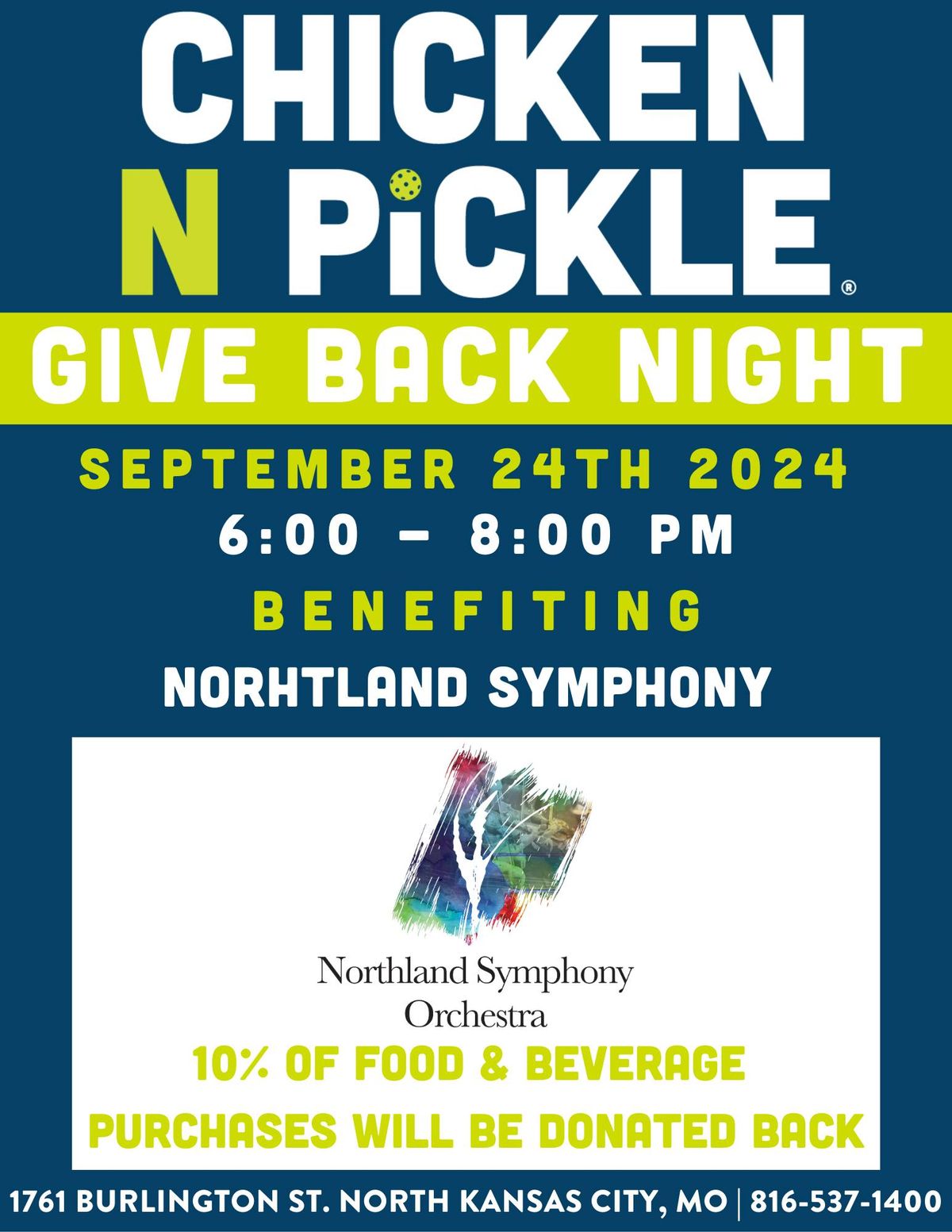 Chicken n Pickle Give Back Night