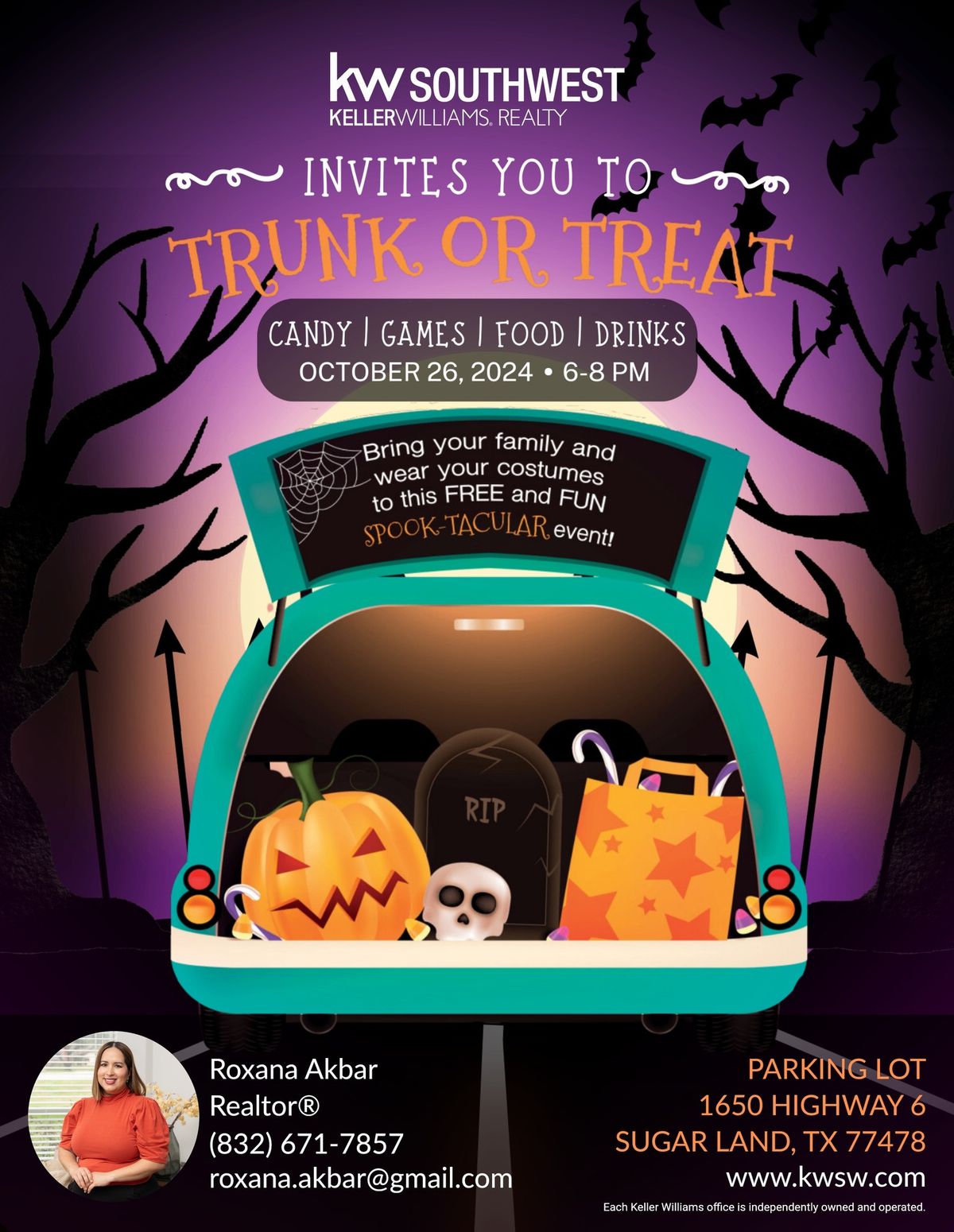  \ud83d\udc7b \ud83c\udf83\u2728 Trunk or Treat at Keller Williams Southwest 