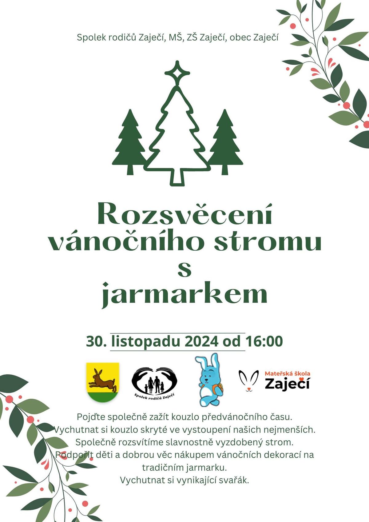 ROZSV\u011aCEN\u00cd V\u00c1NO\u010cN\u00cdHO STROMU S JARMARKEM