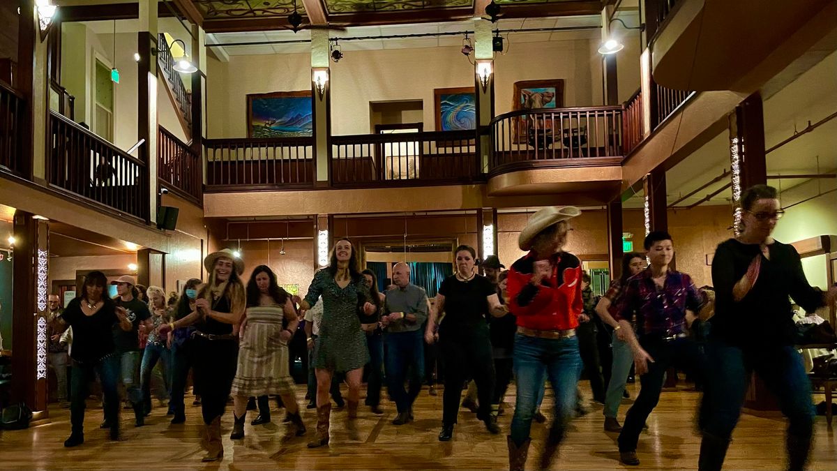 Line Dancing in the Eagle House Ballroom:  Advanced