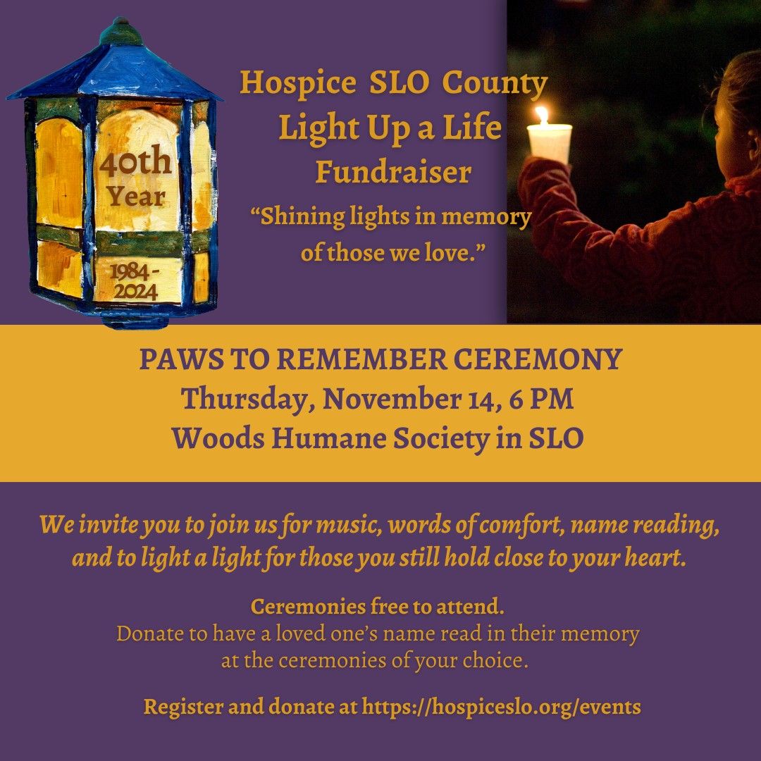 Paws to Remember Ceremony