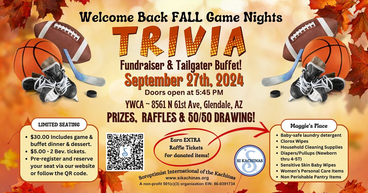 Trivia Game Night & Tailgate Buffet