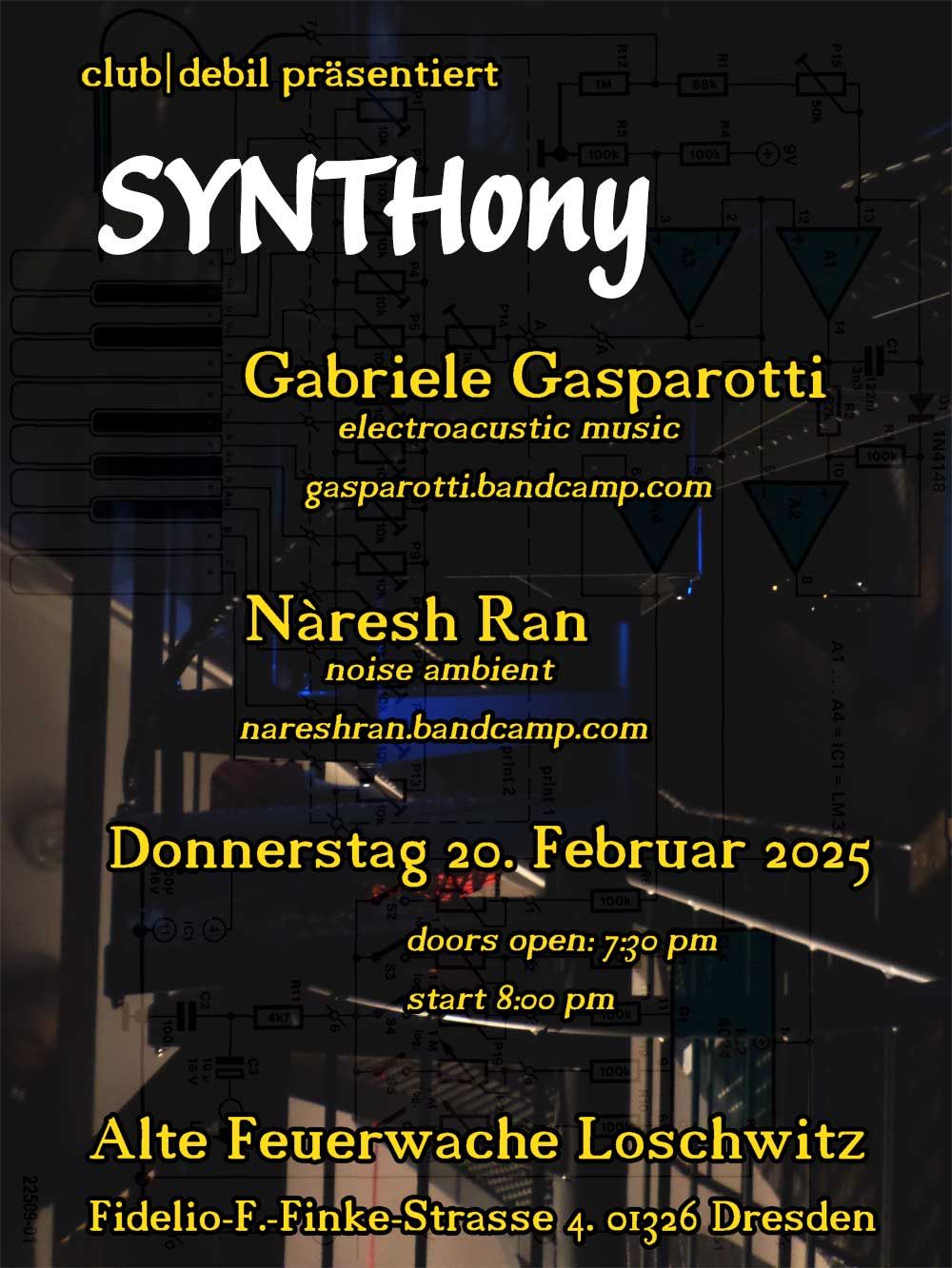 SYNTHony: Gabriele Gasparotti & N\u00e0resh Ran live @club|debil