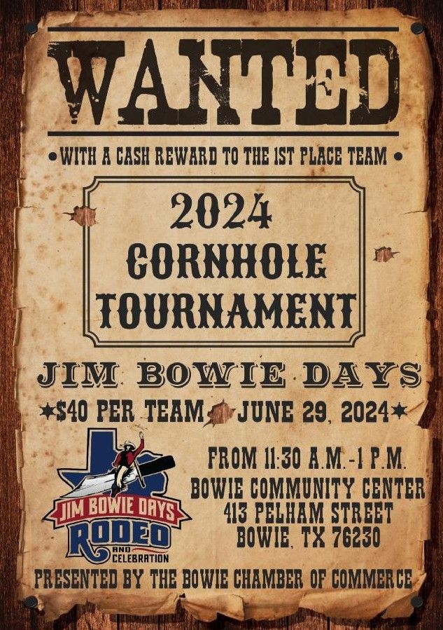2024 Jim Bowie Days Cornhole Tournament