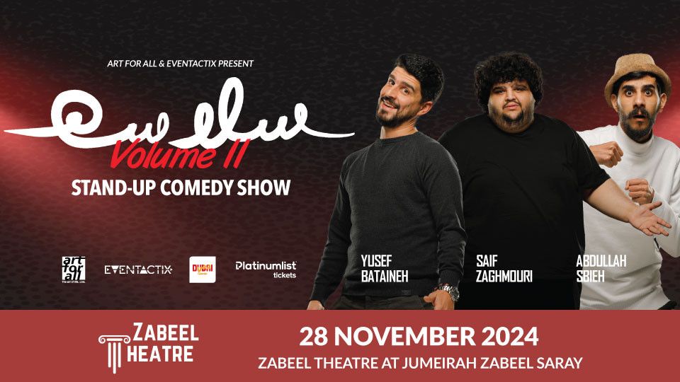 Salaseh Vol.2 Stand Up Arabic Comedy at Zabeel Theatre in Dubai