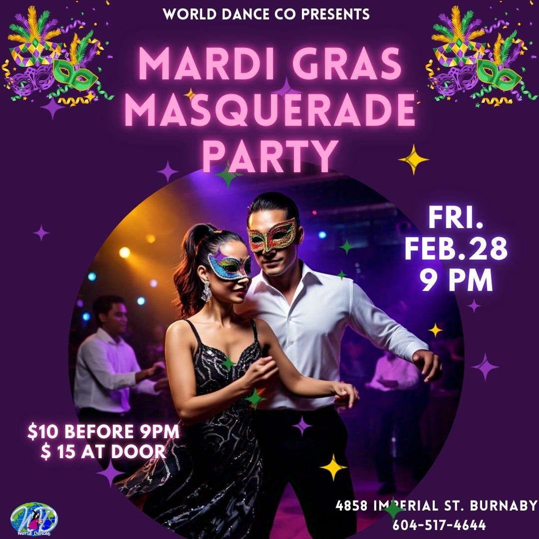 \ud83c\udfadMardi Gras Masquerade Party \ud83c\udfad