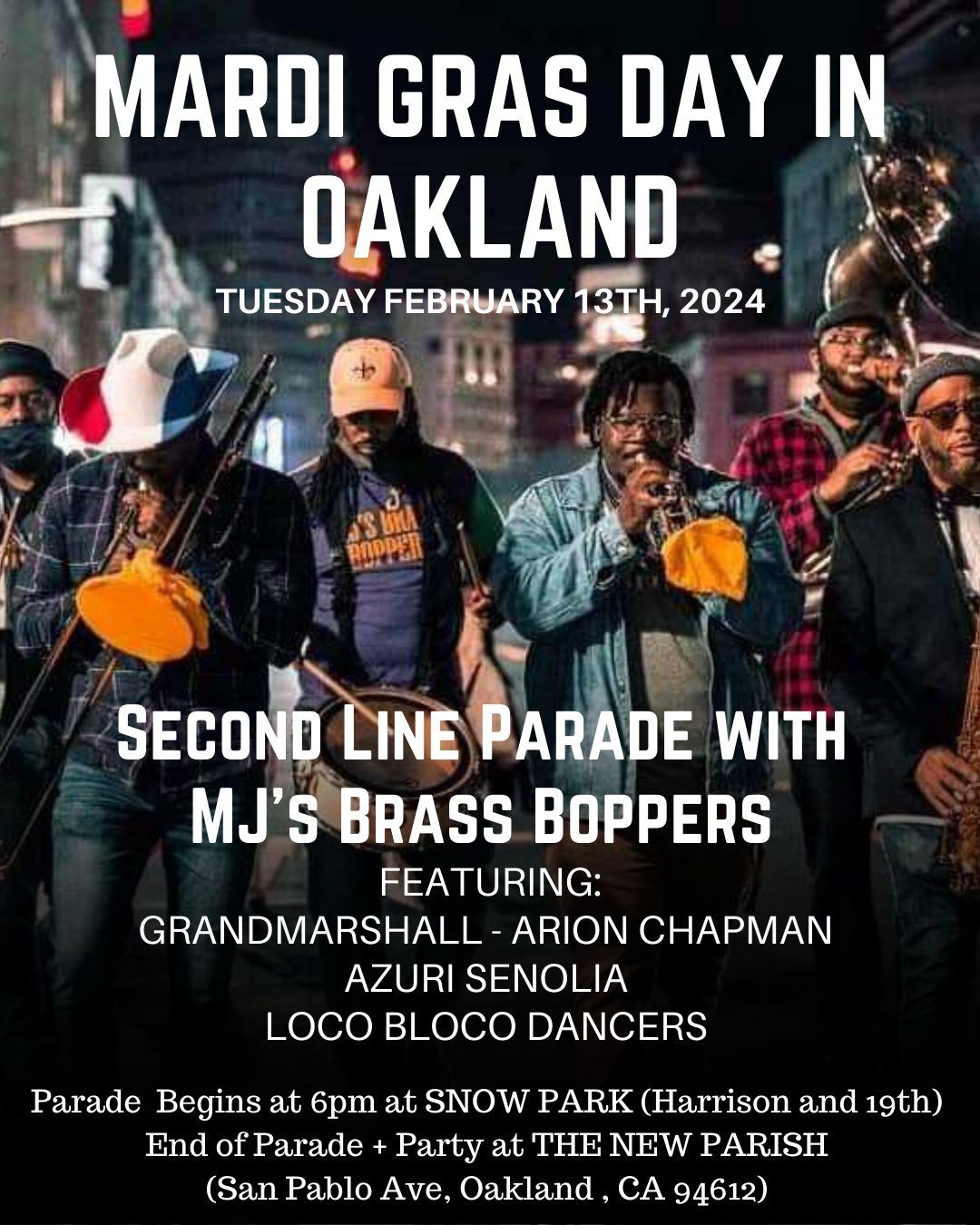 Oakland Mardi Gras at The New Parish