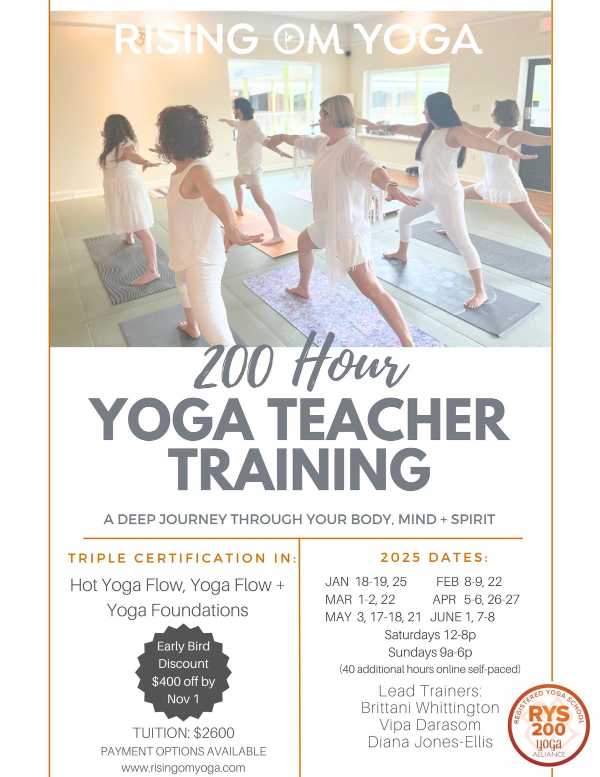 200 HR YOGA TEACHER TRAINING