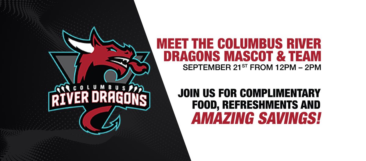 Meet & Greet The Columbus River Dragons Mascot & Team At Rivertown Subaru