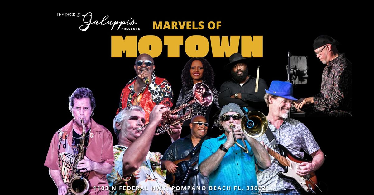 Marvels of Motown - 11 Piece Orchestra Dinner Show | The Deck @ Galuppi's Friday, November 8