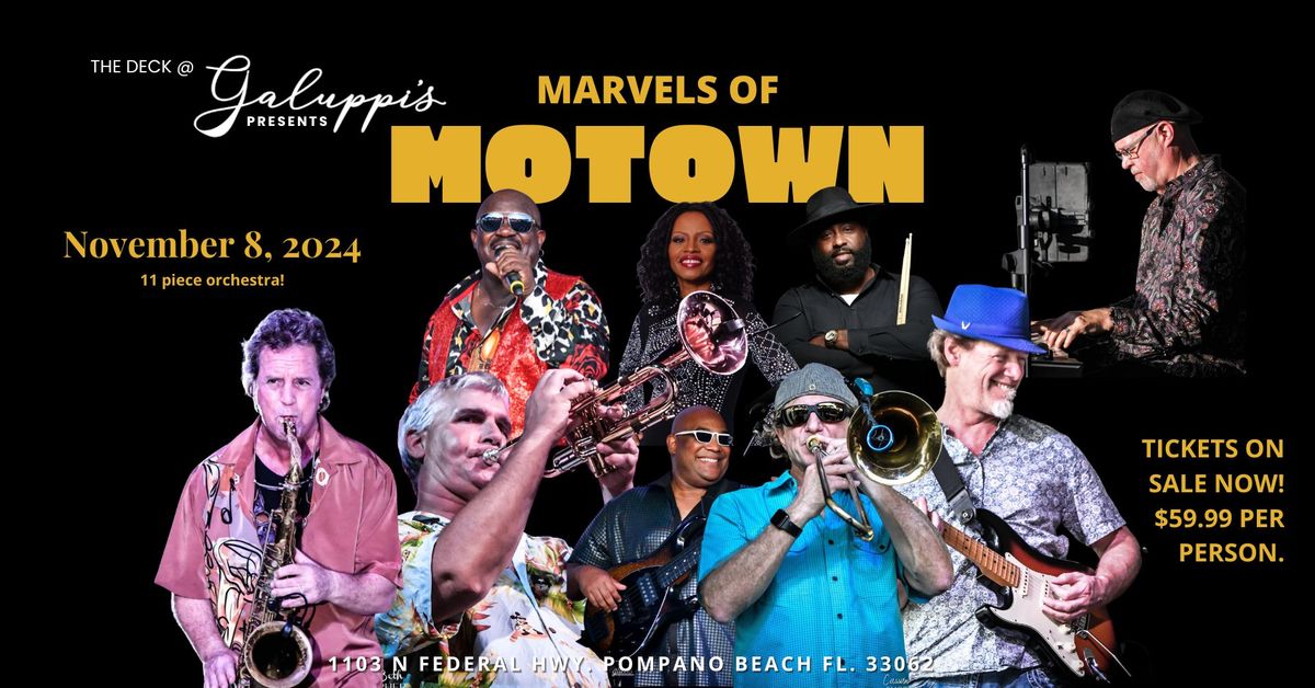 Marvels of Motown - 11 Piece Orchestra @ Galuppi's Friday, November 8