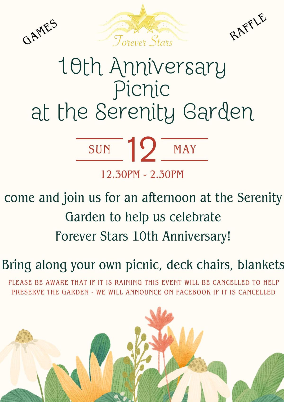 Forever Stars 10th Anniversary Picnic at the Serenity Garden