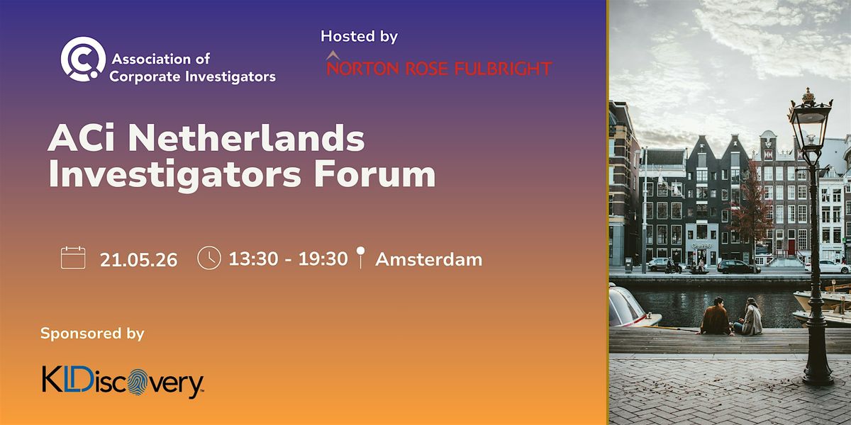 ACi Netherlands Investigators Forum 2026