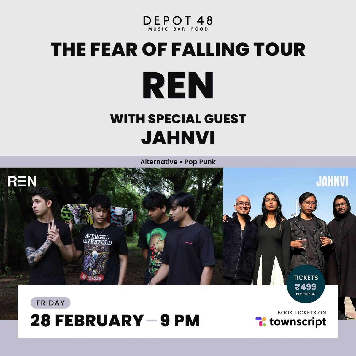 The Fear Of Falling Tour - REN  Show Opened by JAHNVI