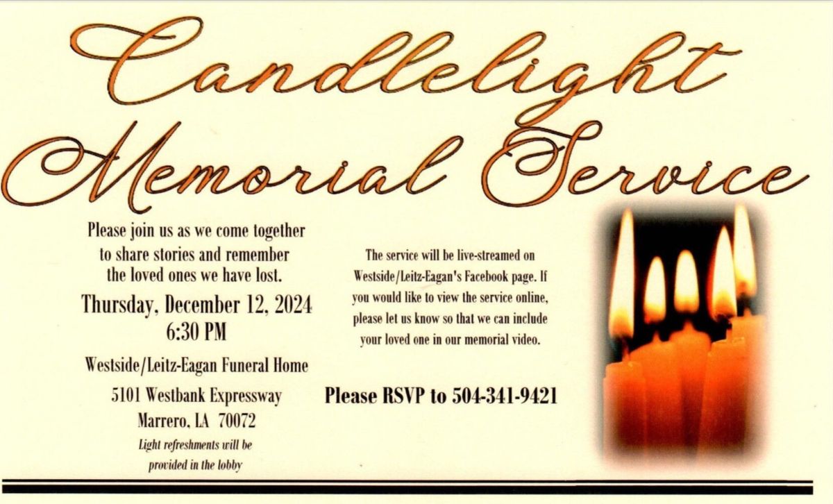 Candlelight Memorial Service