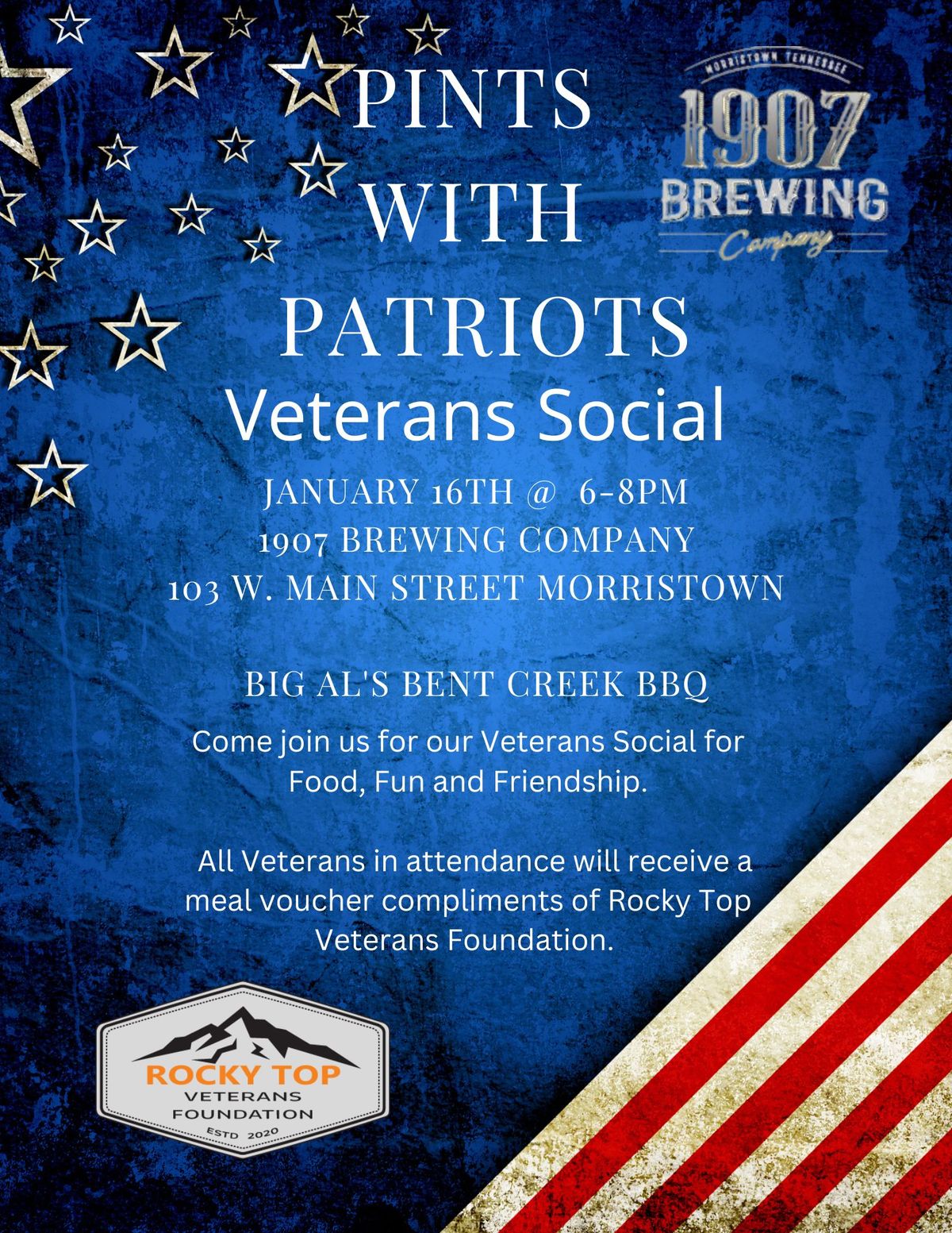 Pints with Patriots Veterans Social