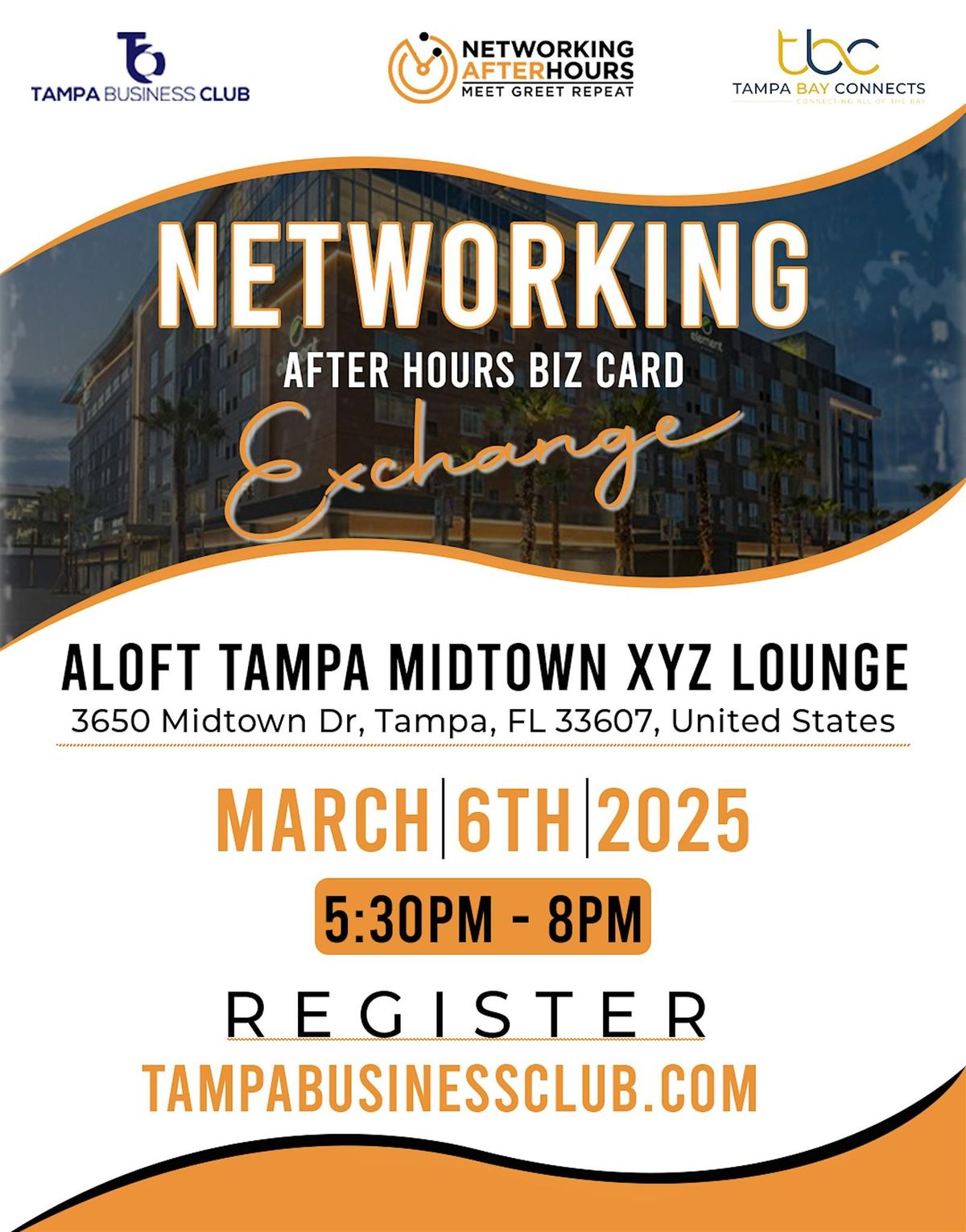 Networking Biz Card Exchange at XYZ Longe Aloft Midtown. Free Appetizers