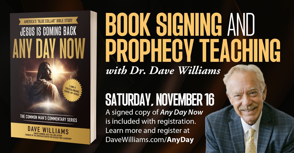 Book Signing & Prophecy Teaching