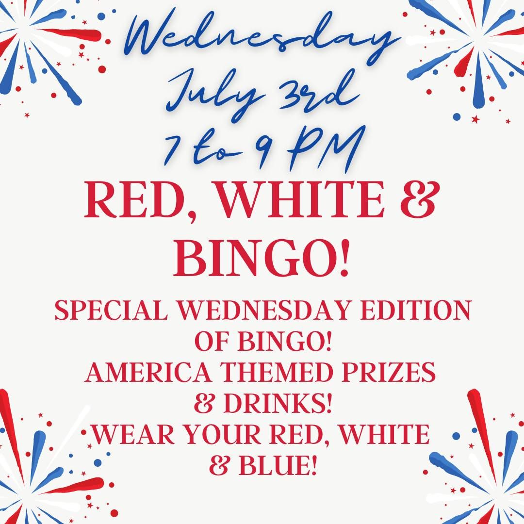 Red, White & Bingo Night at The Sugar Bar!