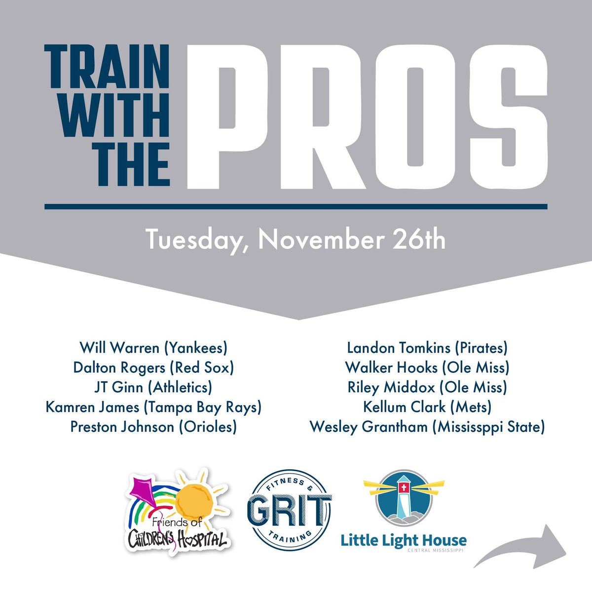 Train With The Pros Fundraiser