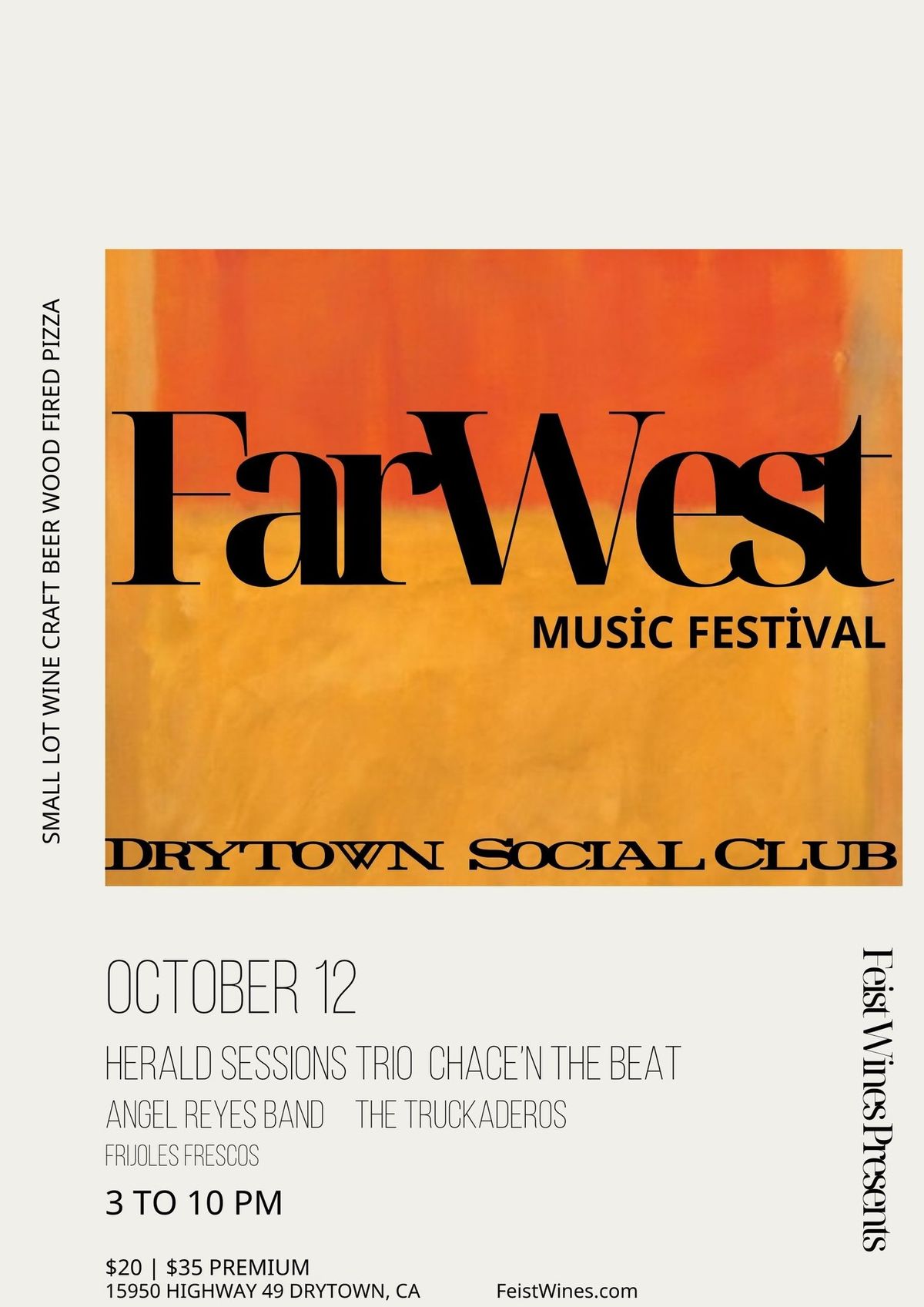 FARWEST Music Festival | Saturday Oct 12 | Drytown Social Club