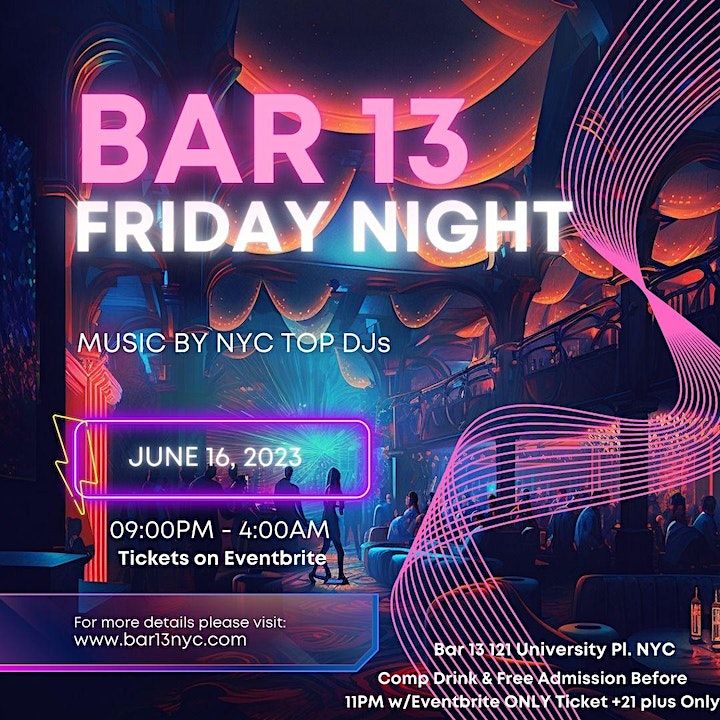 Party at Bar 13 NYC Friday June 16 @Bar 13, Bar 13, New York, 16 June ...