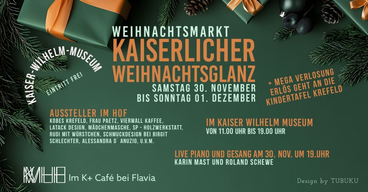 Weihnachtsmarkt im KWM und Konzert