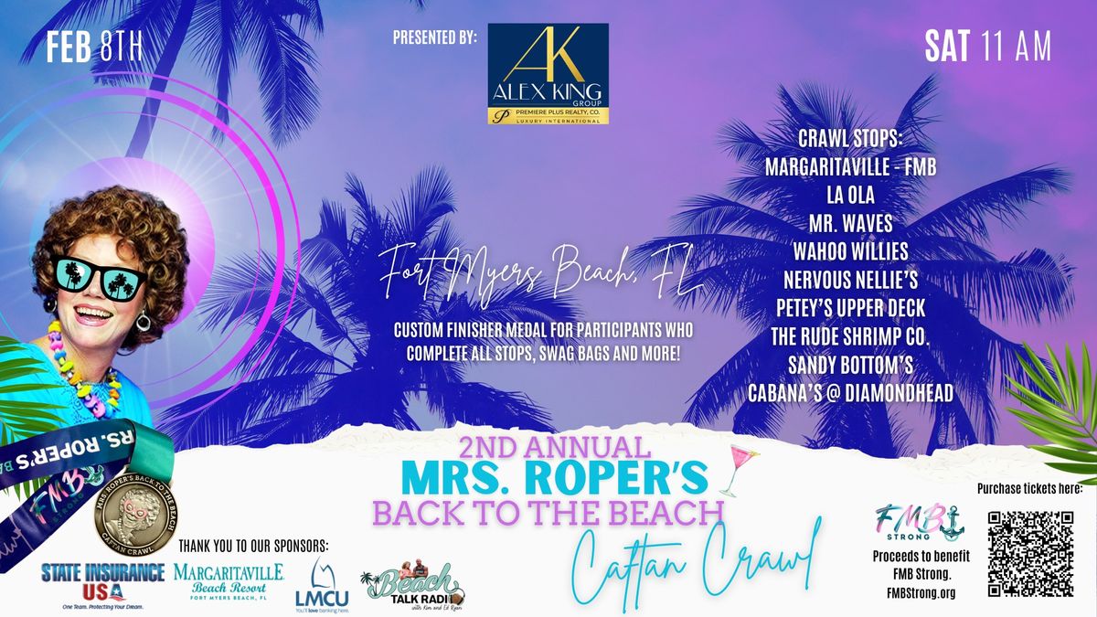 2nd Annual Mrs. Roper's Back to the Beach Caftan Crawl