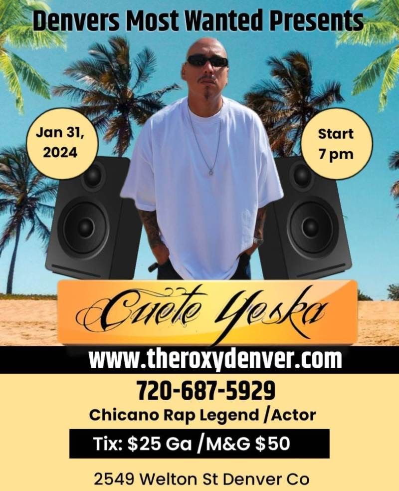 Cuete Yeska at Roxy Theatre Denver