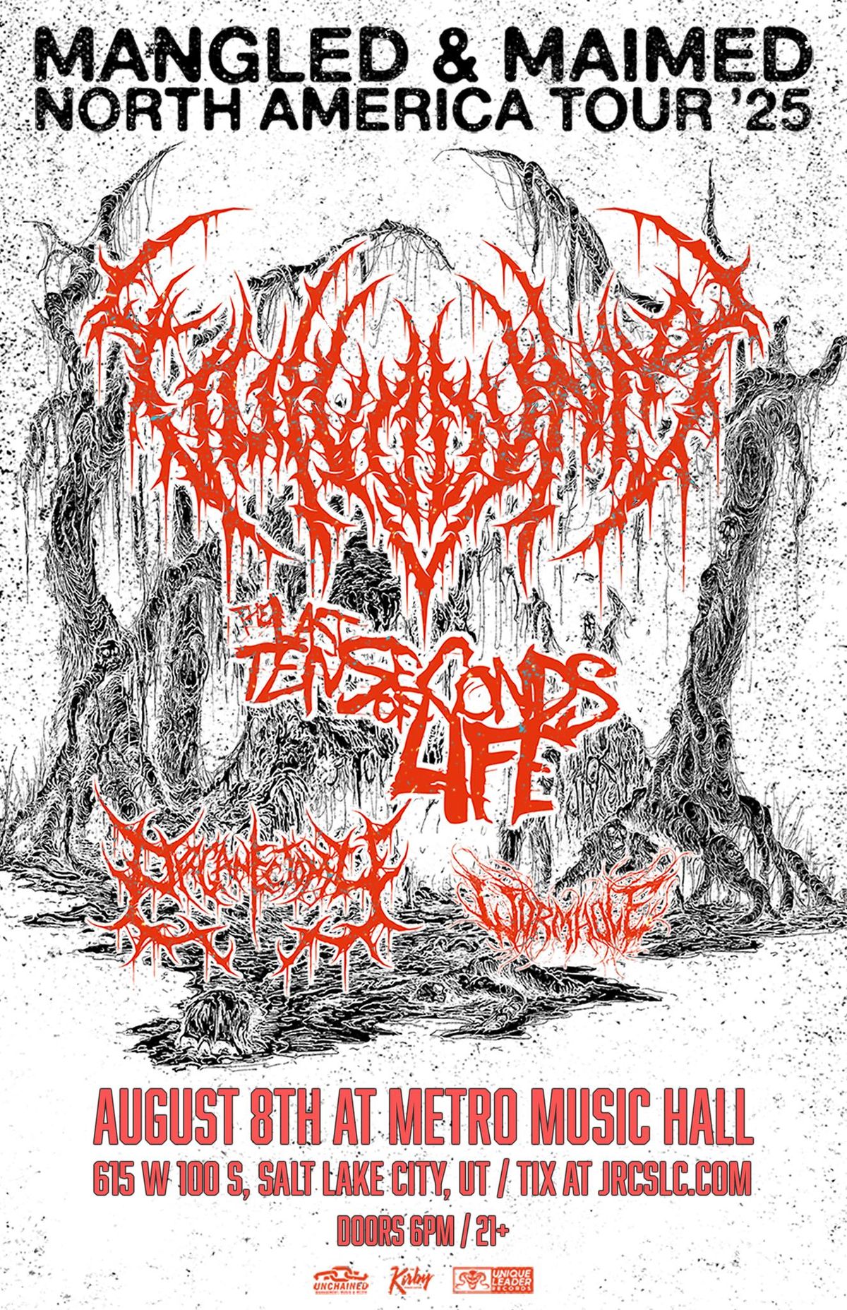 Vulvodynia, The Last Ten Seconds of Life, Organectomy, Wormhole at Metro Music Hall