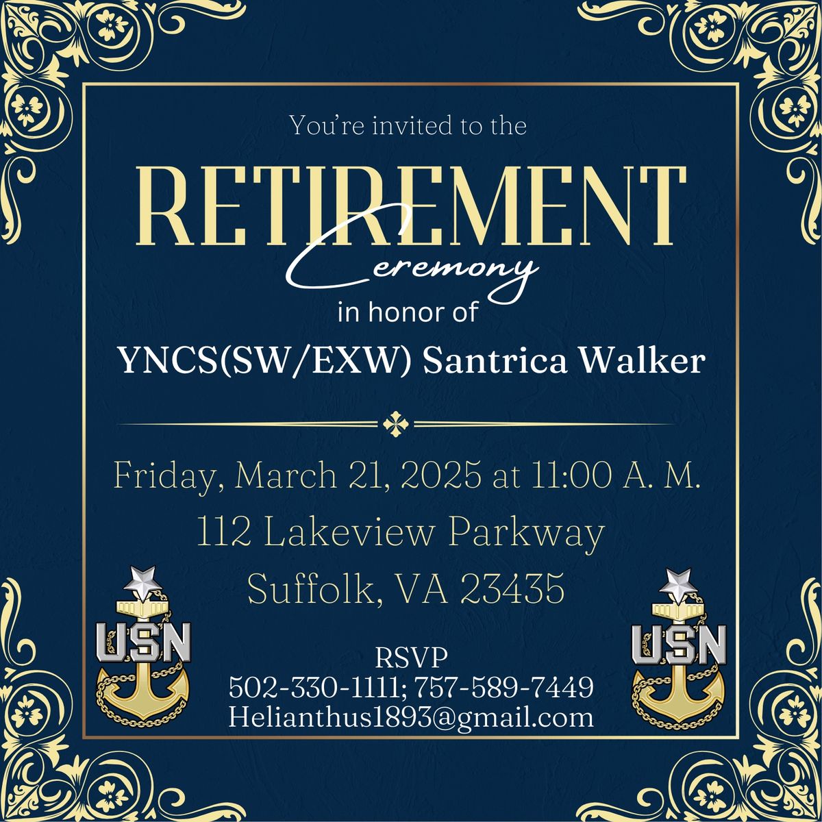 YNCS Santrica Walker Retirement Ceremony 