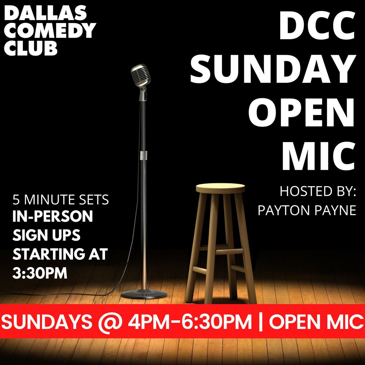 The DCC Sunday Open Mic