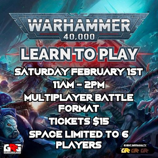 02\/01 Learn to Play Warhammer 40,000 - MEGA BATTLE!