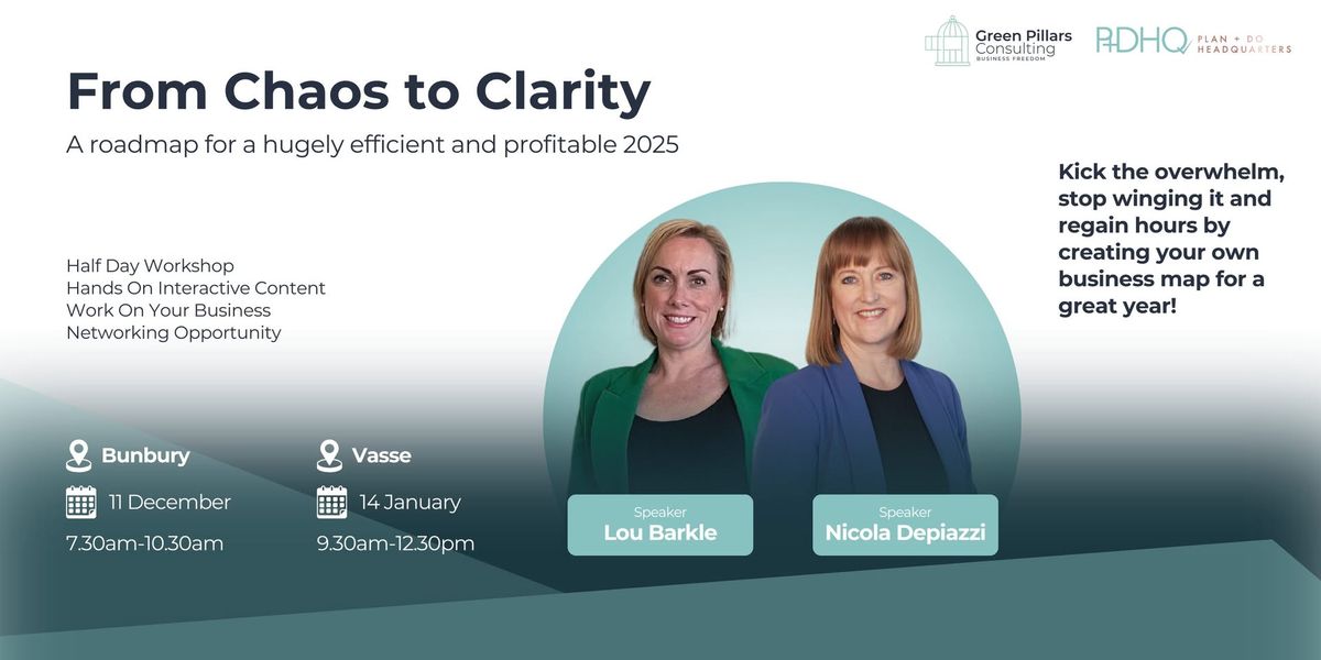 From Chaos to Clarity - create your 2025 roadmap