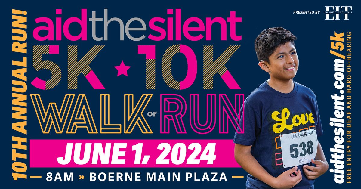 Aid the Silent's 10th Annual 5K & 10K Walk or Run