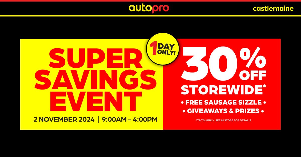 AUTOPRO CASTLEMAINE SUPER SAVINGS \ud83e\udd11