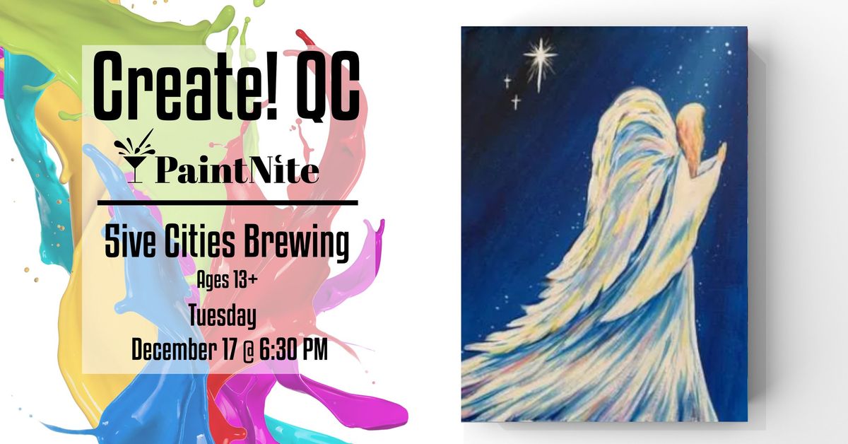 Paint Nite at Five Cities Brewing: Angel Wings and Holy Things