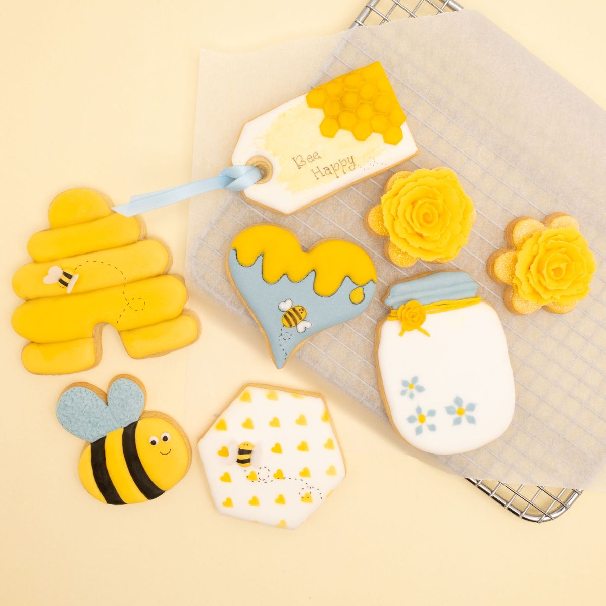 Bees Knees - Intermediate Royal Icing Cookie Class