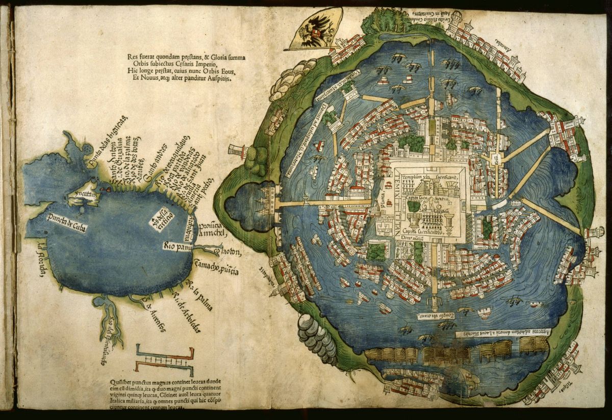 The 1524 Cort\u00e9s Map of Tenochtitl\u00e1n, Mexico \u2014 featuring Barbara Mundy