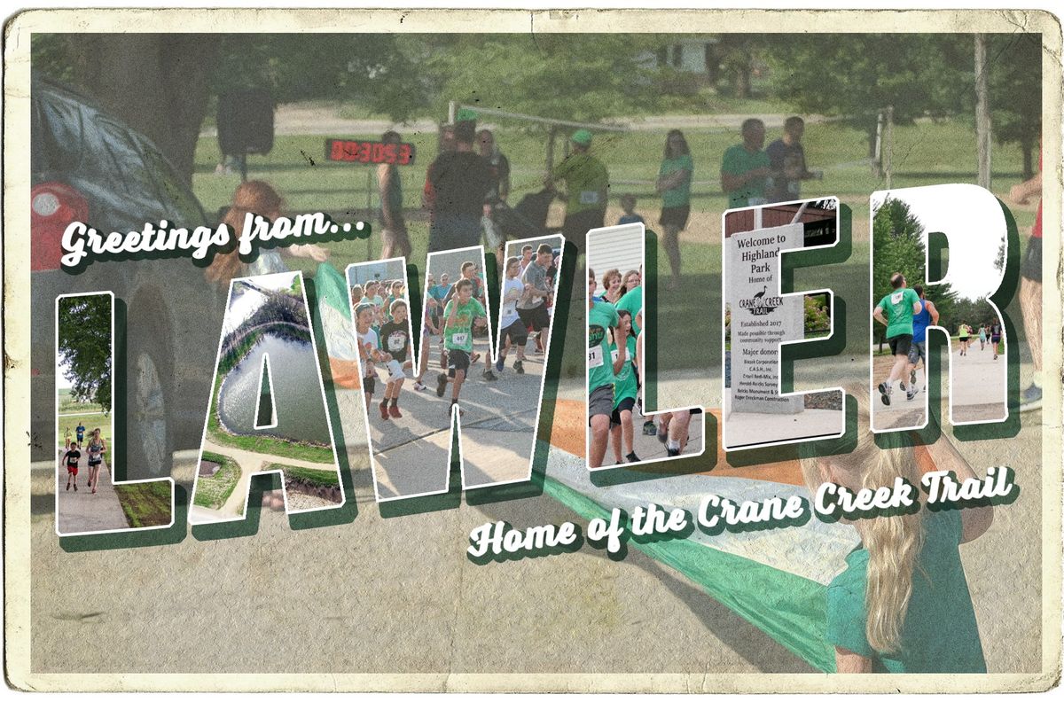 20th Annual Lawler 5K Walk/Run, Highland Park, Lawler, Iowa, 15 June 2024