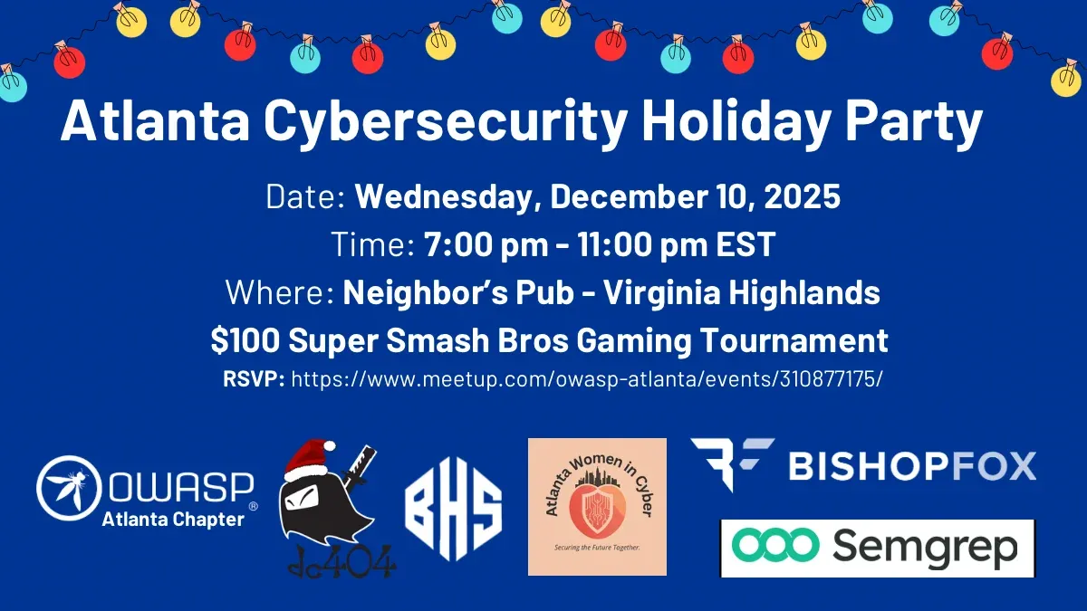 Atlanta Cybersecurity Holiday Party