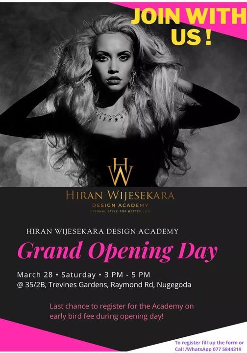 Hiran Wijesekara Design Academy Grand Opening